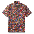 1960s Vintage Hawaiian Shirt For Men Flower Print Shirt Cotton Button-down Short Sleeve Floral Aloha Shirt By Yakima