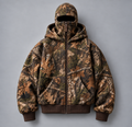 Woodland camo balaclava hoodie