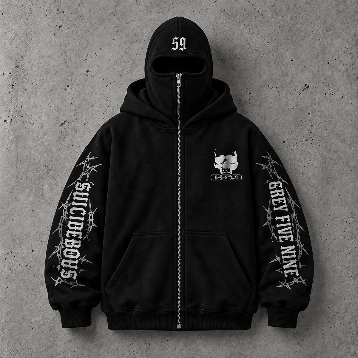 $uicideboy$ Masked Zip-up Hoodie (unisex)
