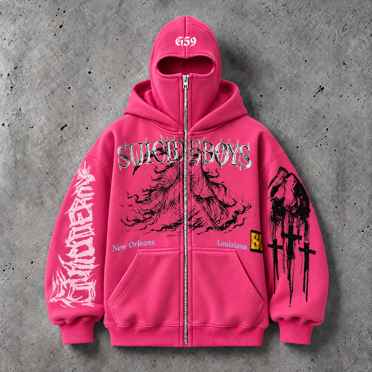 $uicideboy$ Masked Zip-up Hoodie (unisex)
