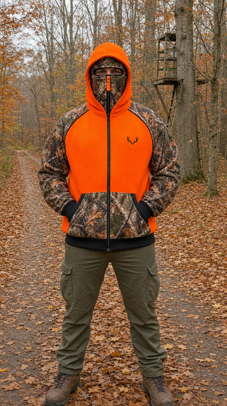 Camo balaclava hoodie lifestyle